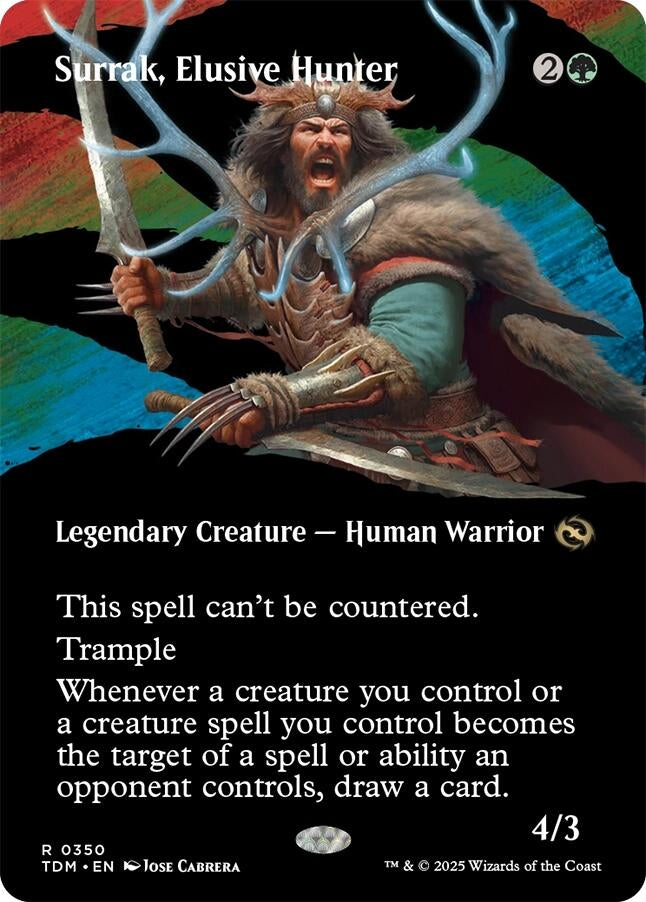 Surrak, Elusive Hunter (Borderless) (350) (TDM)