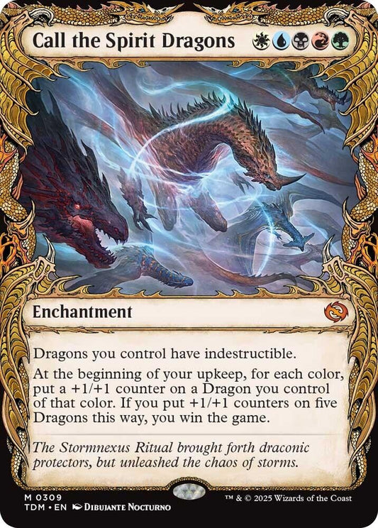 Call the Spirit Dragons (Showcase) (309) (TDM)
