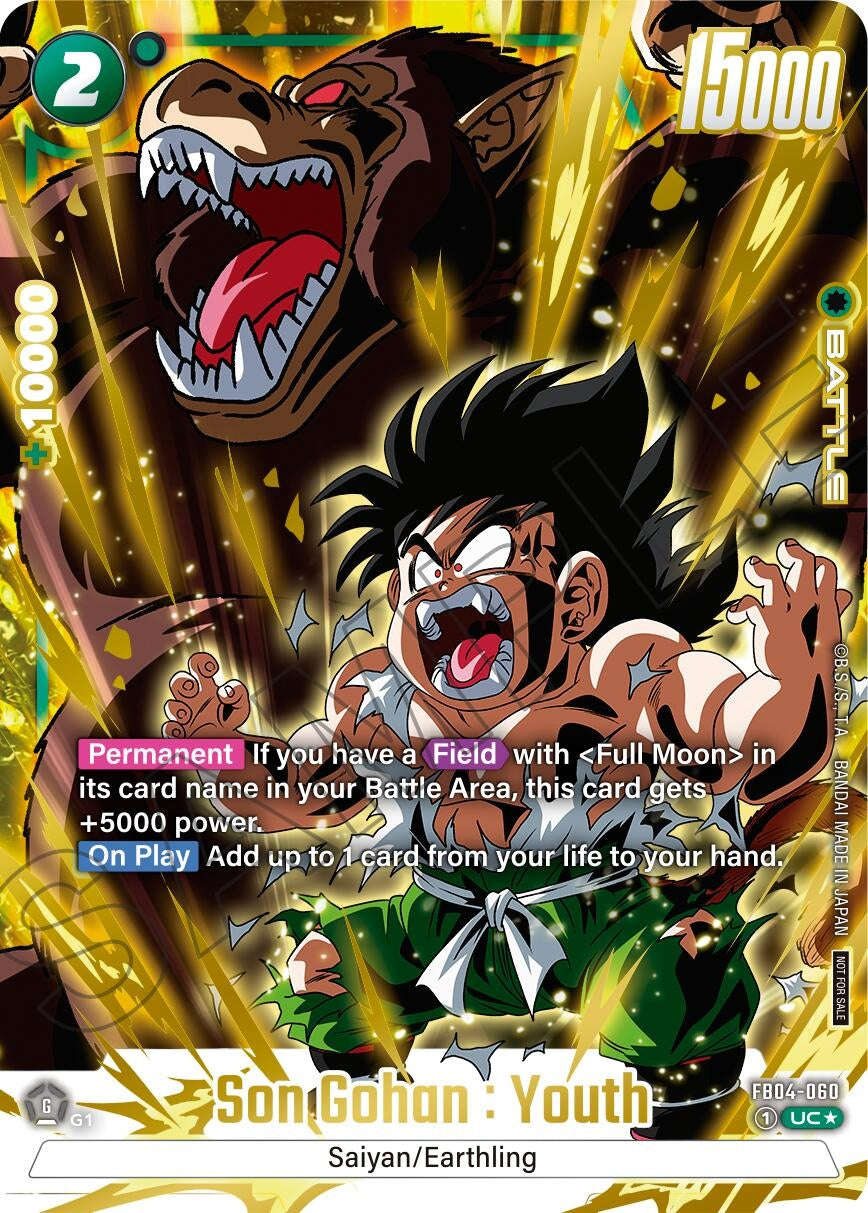 Son Gohan : Youth (Alternate Art) (Limited Pack 01) (FB04-060) (DBSFW_TPR)