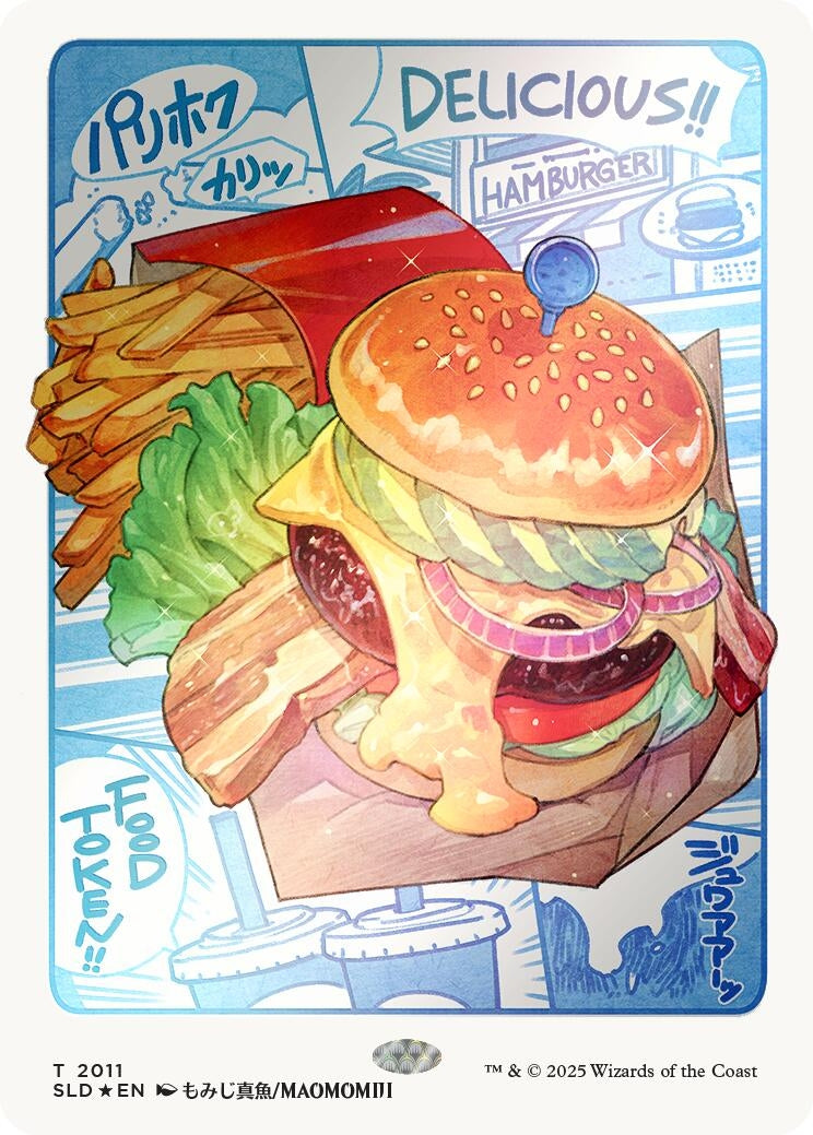Food Token (2011) (Rainbow Foil) (2011) (SLD)