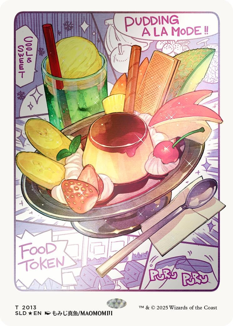 Food Token (2013) (Rainbow Foil) (2013) (SLD)