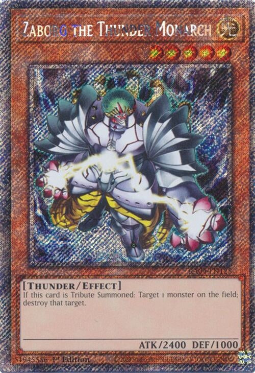 Zaborg the Thunder Monarch (Platinum Secret Rare) (RA04-EN125)