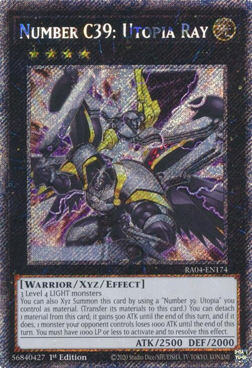 Number C39: Utopia Ray (Platinum Secret Rare) (RA04-EN174)