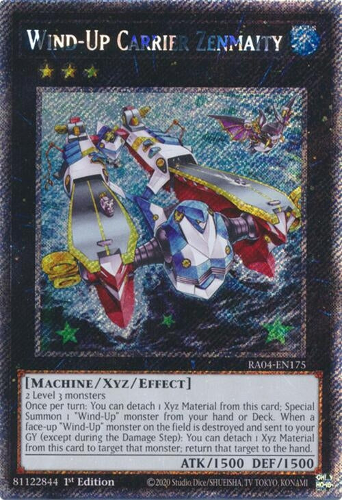 Wind-Up Carrier Zenmaity (Platinum Secret Rare) (RA04-EN175)
