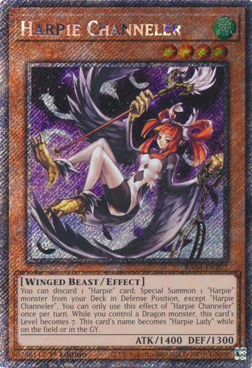 Harpie Channeler (Platinum Secret Rare) (RA04-EN207)