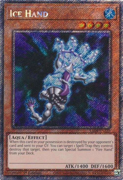 Ice Hand (Platinum Secret Rare) (RA04-EN225)