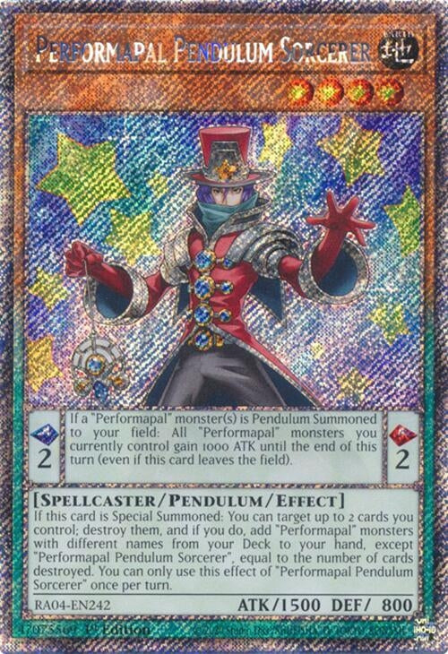 Performapal Pendulum Sorcerer (Platinum Secret Rare) (RA04-EN242)