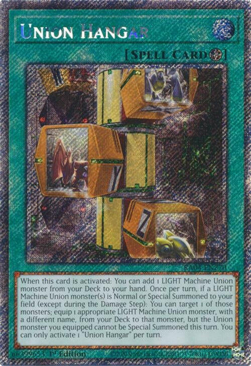 Union Hangar (Platinum Secret Rare) (RA04-EN270)