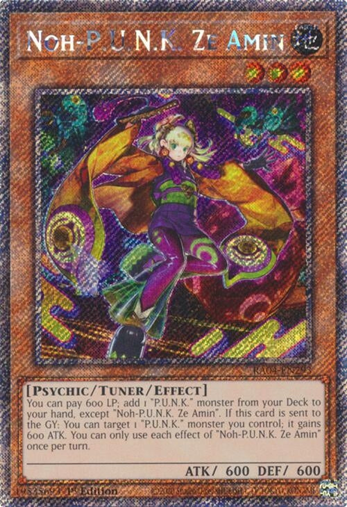 Noh-P.U.N.K. Ze Amin (Platinum Secret Rare) (RA04-EN293)