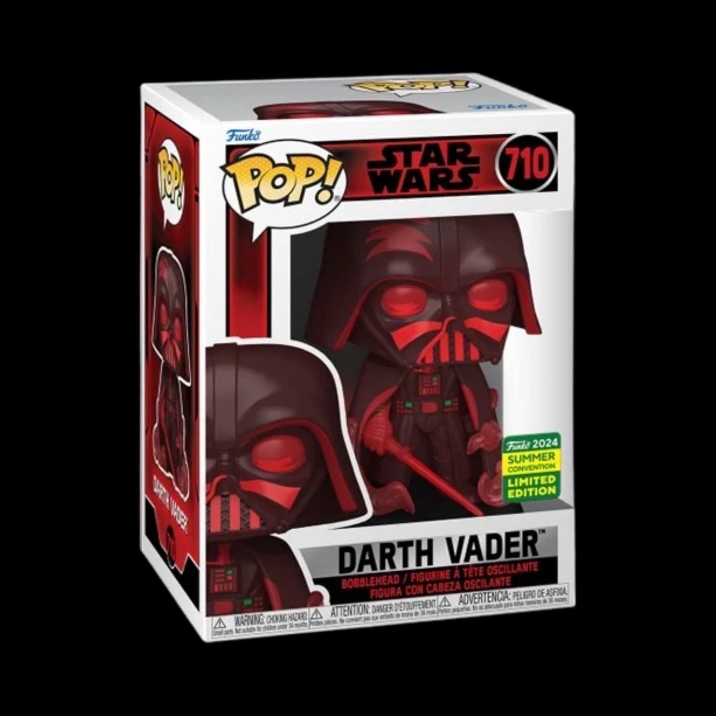 Star Wars Darth Vader Funko Pop! Vinyl Figure #710 + Protector (Funko 2024 SUMMER CONVENTION Limited Edition)