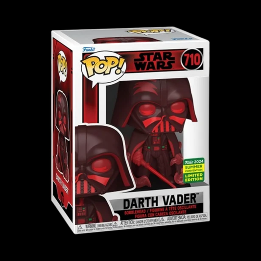 Star Wars Darth Vader Funko Pop! Vinyl Figure #710 + Protector (Funko 2024 SUMMER CONVENTION Limited Edition)