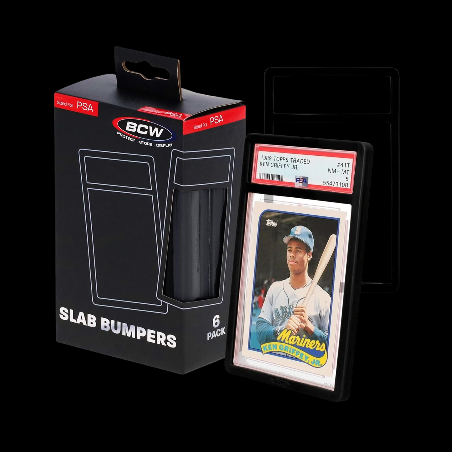 BCW Graded Card Slab Bumpers PSA 6x Pack - Choose Your Color