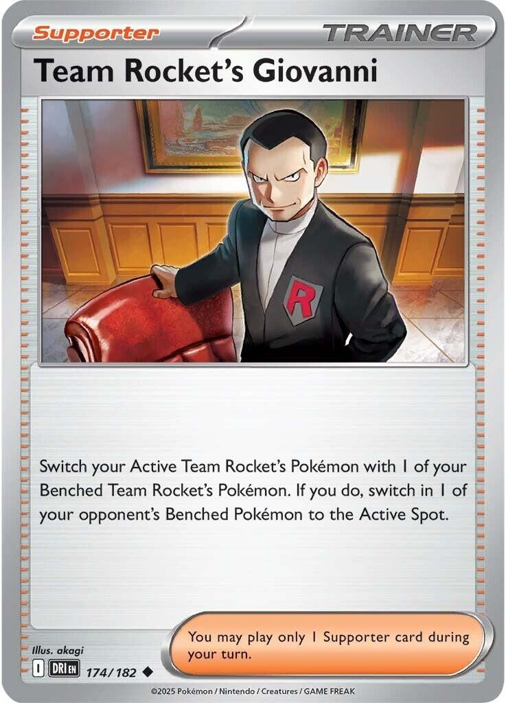 Team Rocket's Giovanni (174/182) (DRI)