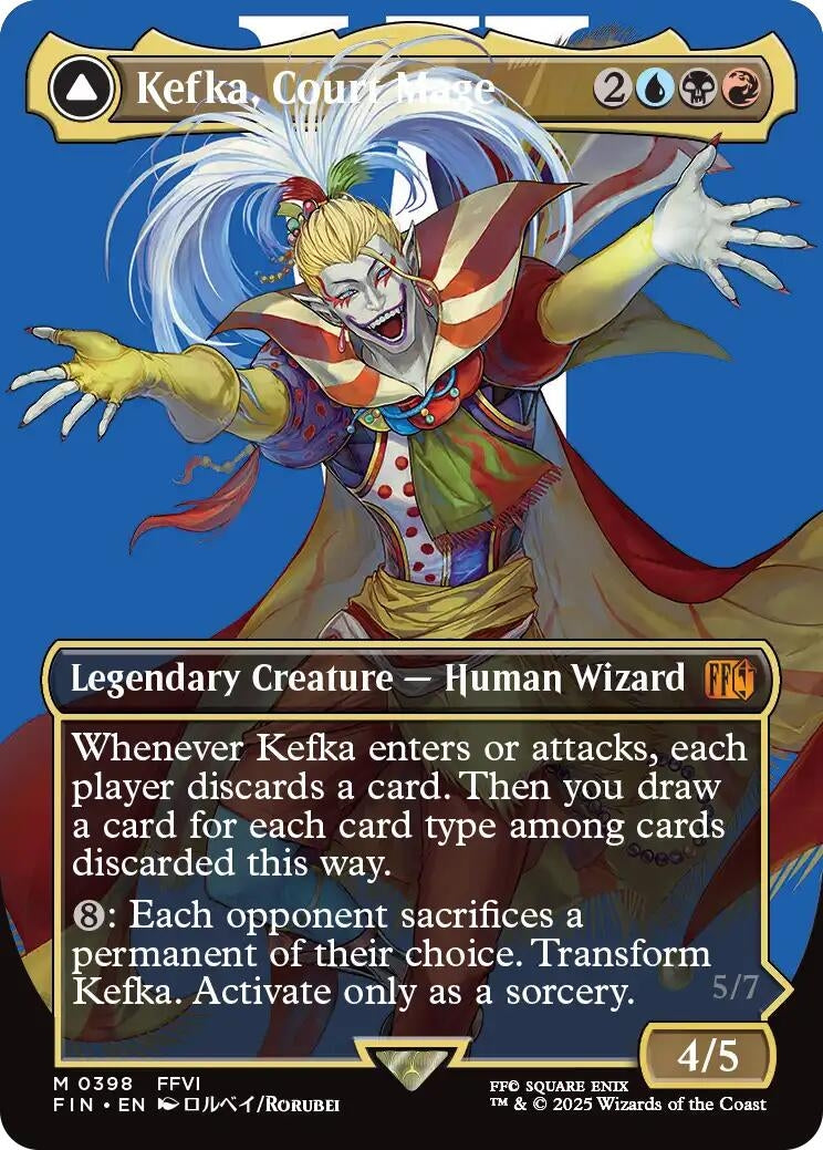 Kefka, Court Mage (0398) (Borderless) (398) (FIN)