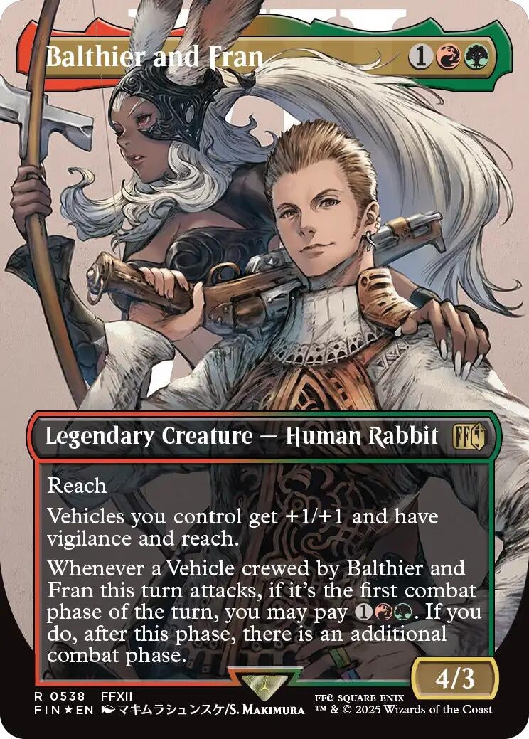 Balthier and Fran (0538) (Borderless) (Surge Foil) (538) (FIN)