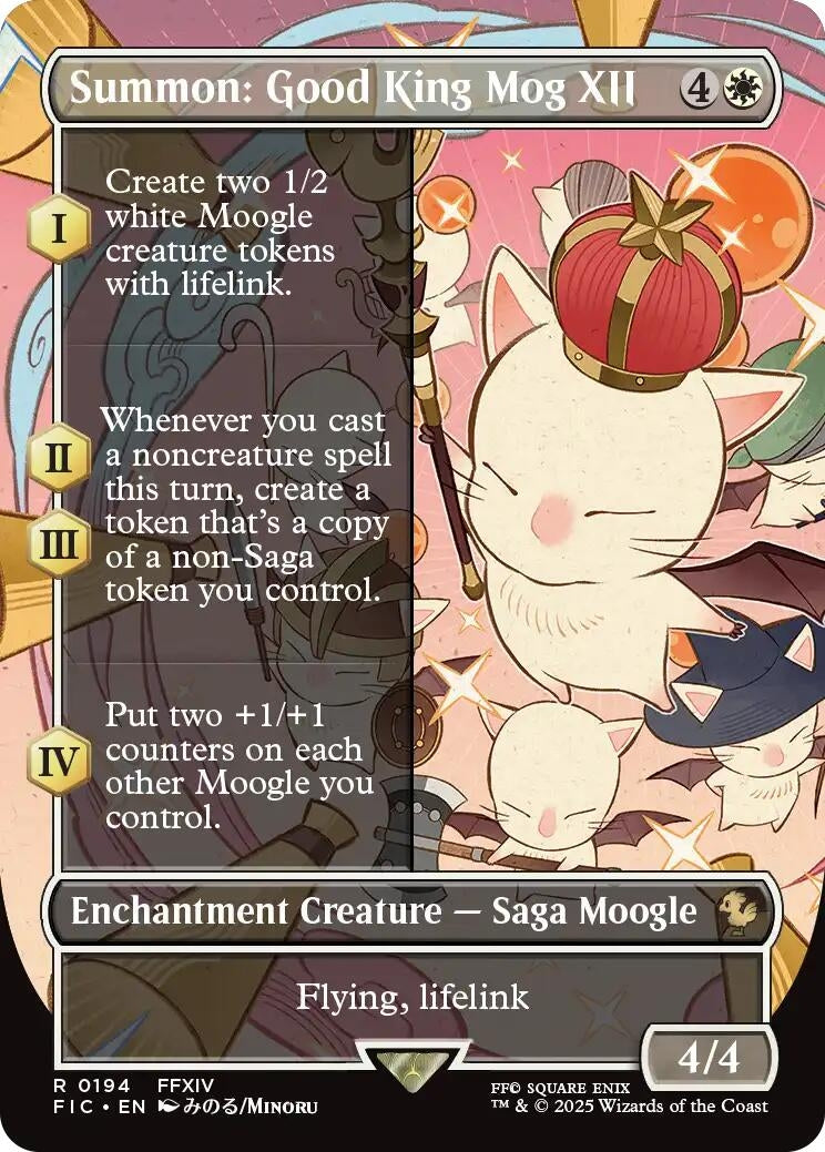 Summon: Good King Mog XII (Borderless) (194) (FIC)