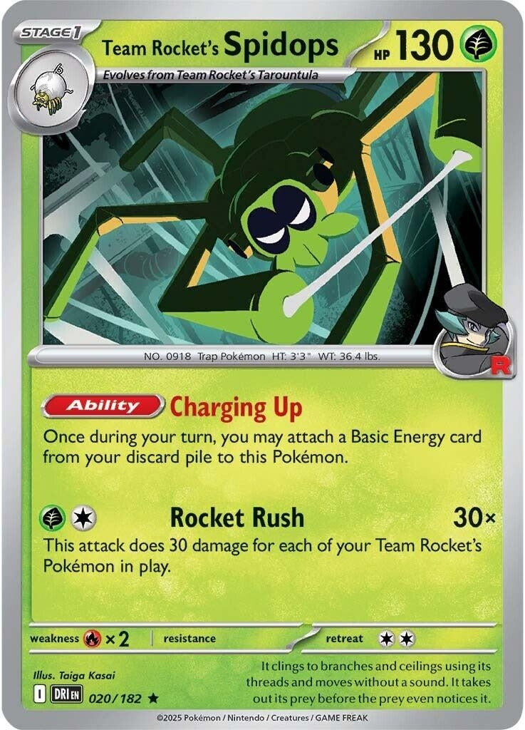 Team Rocket's Spidops (020/182) (DRI)