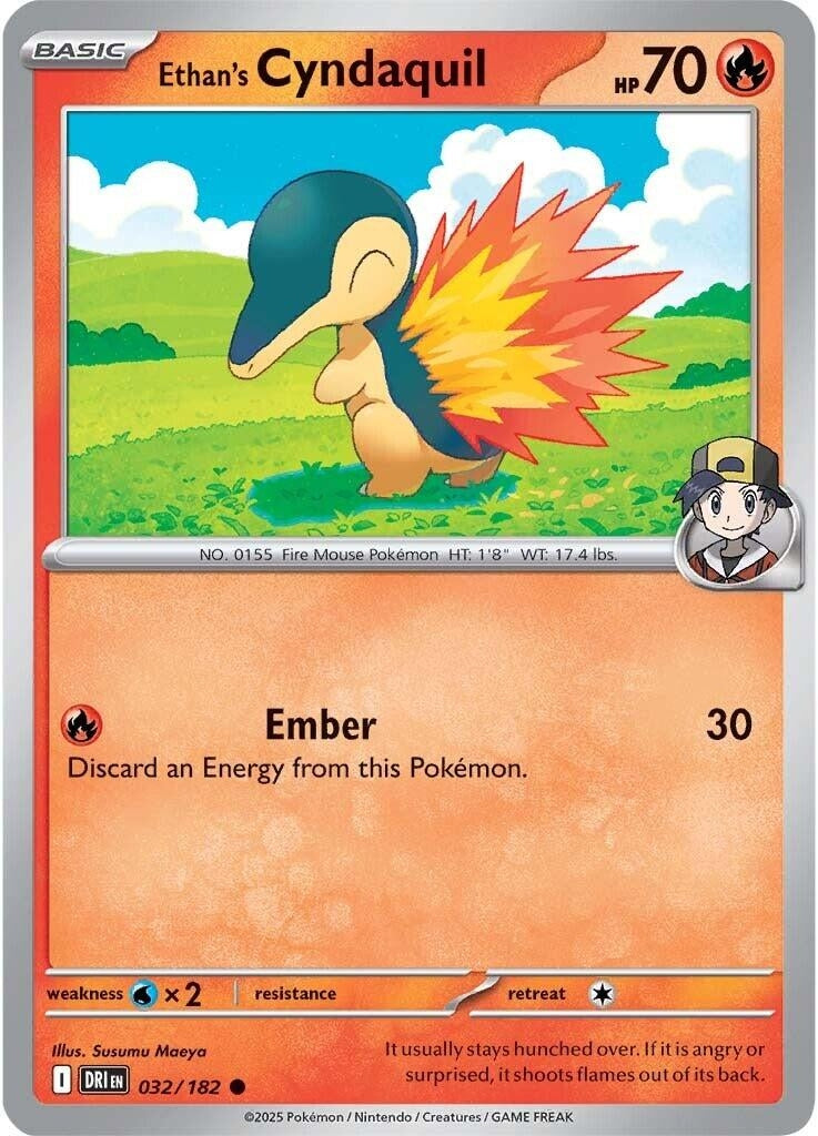 Ethan's Cyndaquil (032/182) (DRI)