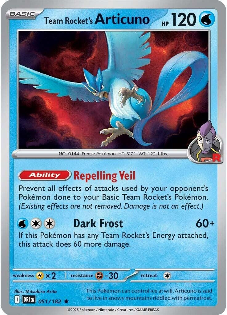 Team Rocket's Articuno (051/182) (DRI)