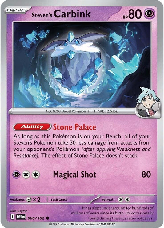 Steven's Carbink (086/182) (DRI)