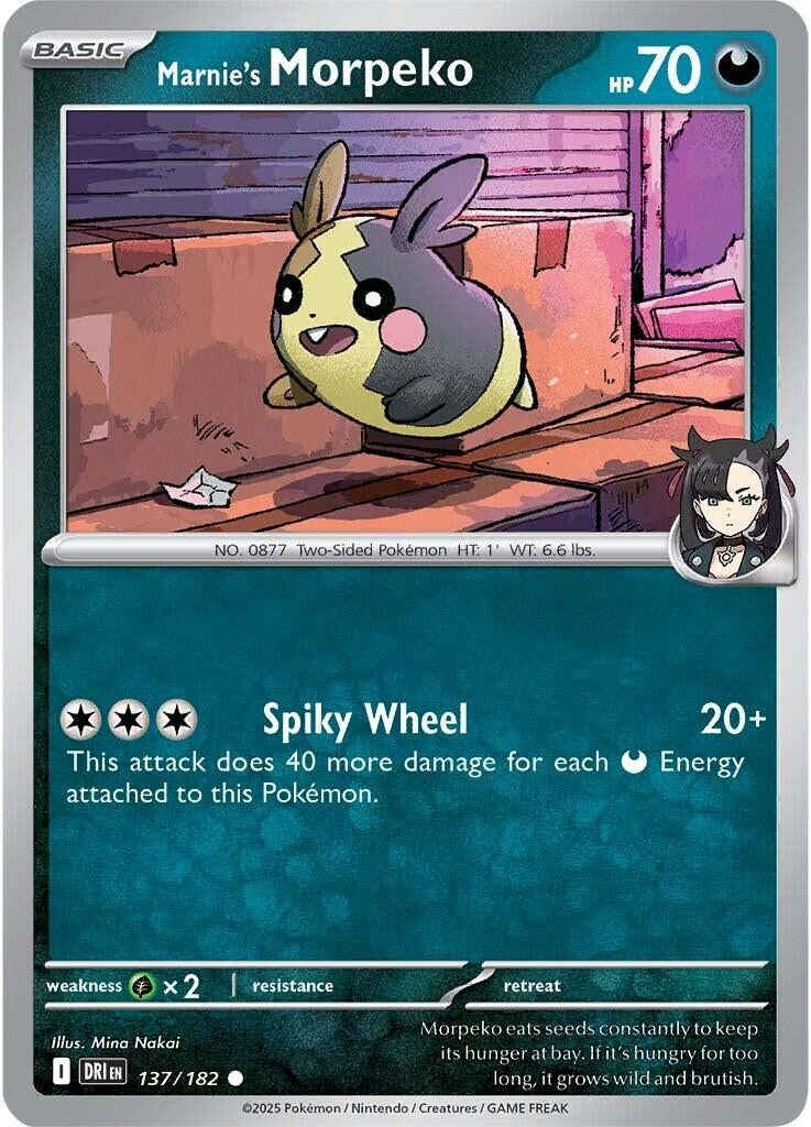 Marnie's Morpeko (137/182) (DRI)