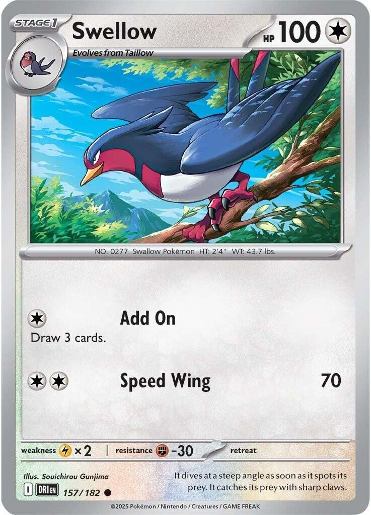 Swellow (157/182) (SV10: Destined Rivals) (DRI)
