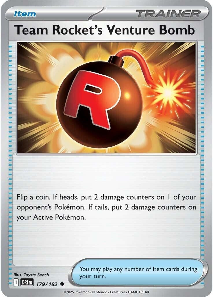 Team Rocket's Venture Bomb (179/182) (DRI)