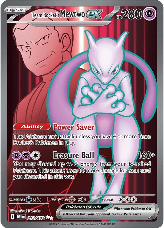 Team Rocket's Mewtwo ex (213/182) (SV10: Destined Rivals) (DRI)