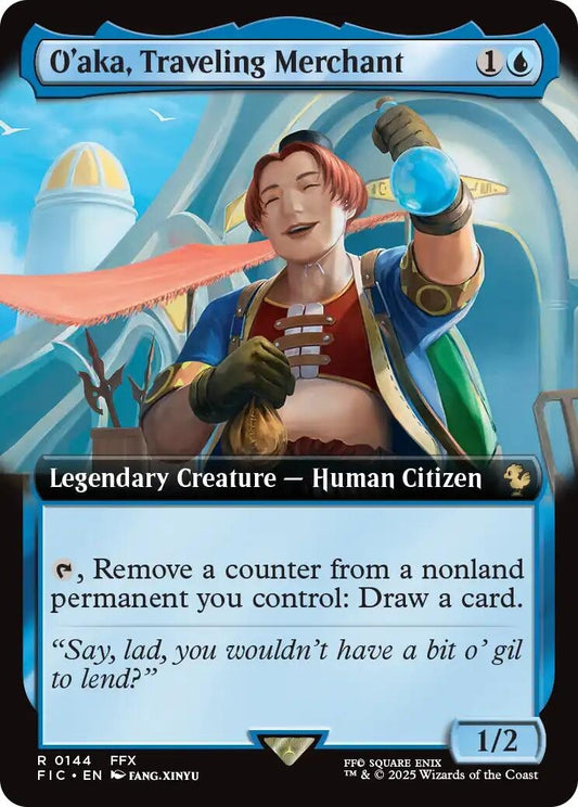 O'aka, Traveling Merchant (Extended Art) (144) (FIC)