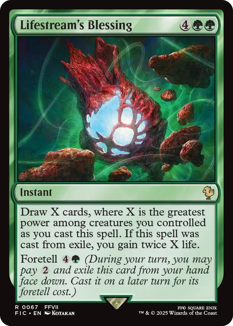 Lifestream's Blessing (Surge Foil) (67) (FIC)