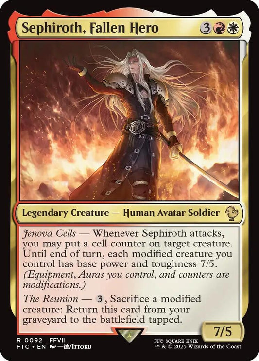 Sephiroth, Fallen Hero (Surge Foil) (92) (FIC)