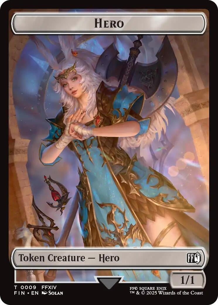 Hero (0009) // Bird (0017) Double-Sided Token (9 // 17) (FIN)