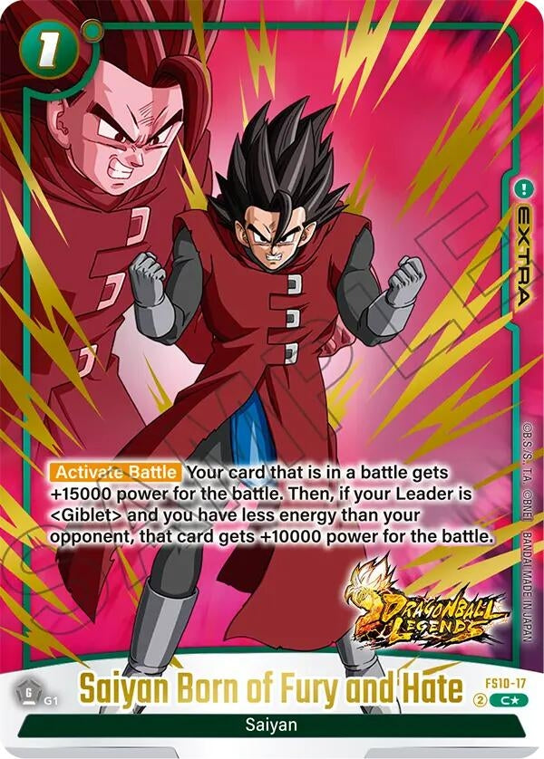 Saiyan Born of Fury and Hate (Bonus Pack Alternate Art) (FS10-17) (FS10)