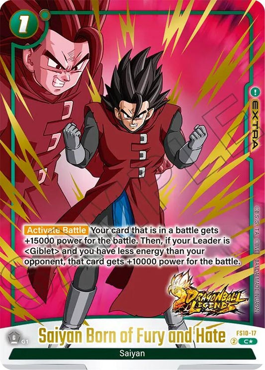 Saiyan Born of Fury and Hate (Bonus Pack Alternate Art) (FS10-17) (FS10)