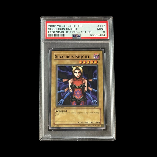 Yu-Gi-Oh! Slab Succubus Knight 1st Edition LOB-117 PSA 9 Mint 2002