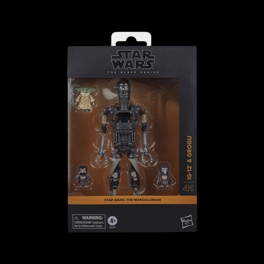 Star Wars The Black Series Deluxe IG-12 & Grogu) 6 Inch