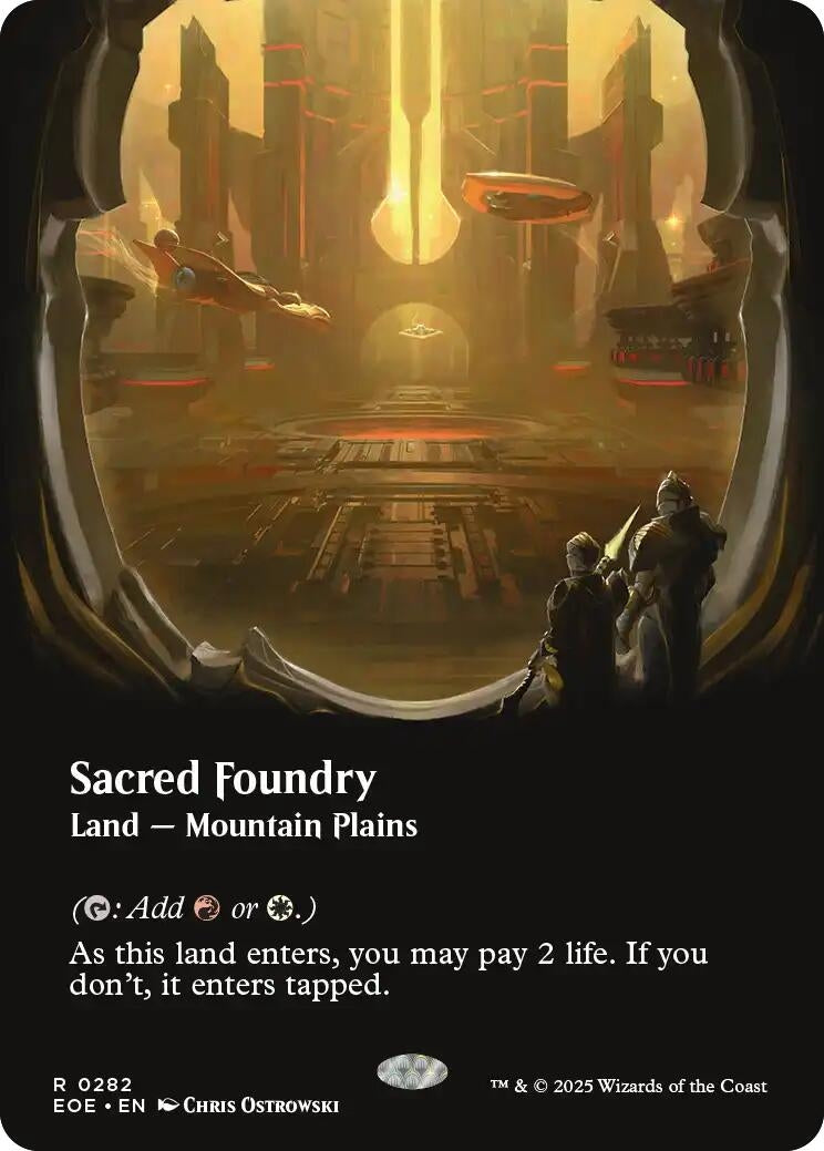 Sacred Foundry (Borderless) (282) (Edge of Eternities) (EOE)