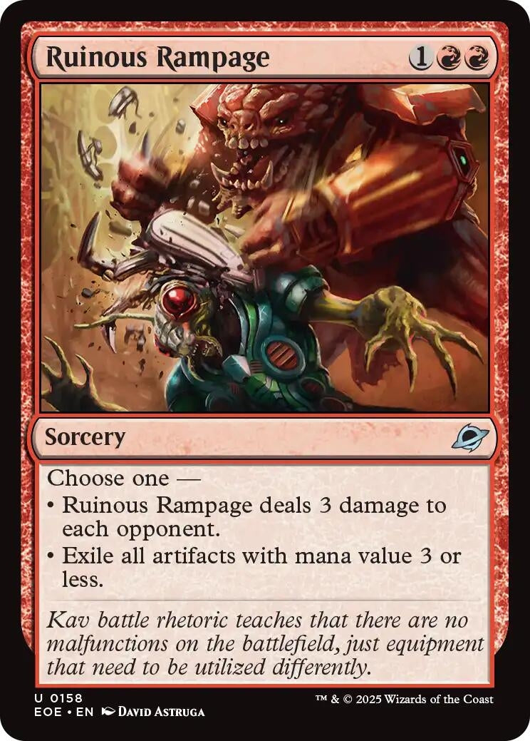 Ruinous Rampage (158) (Edge of Eternities) (EOE)