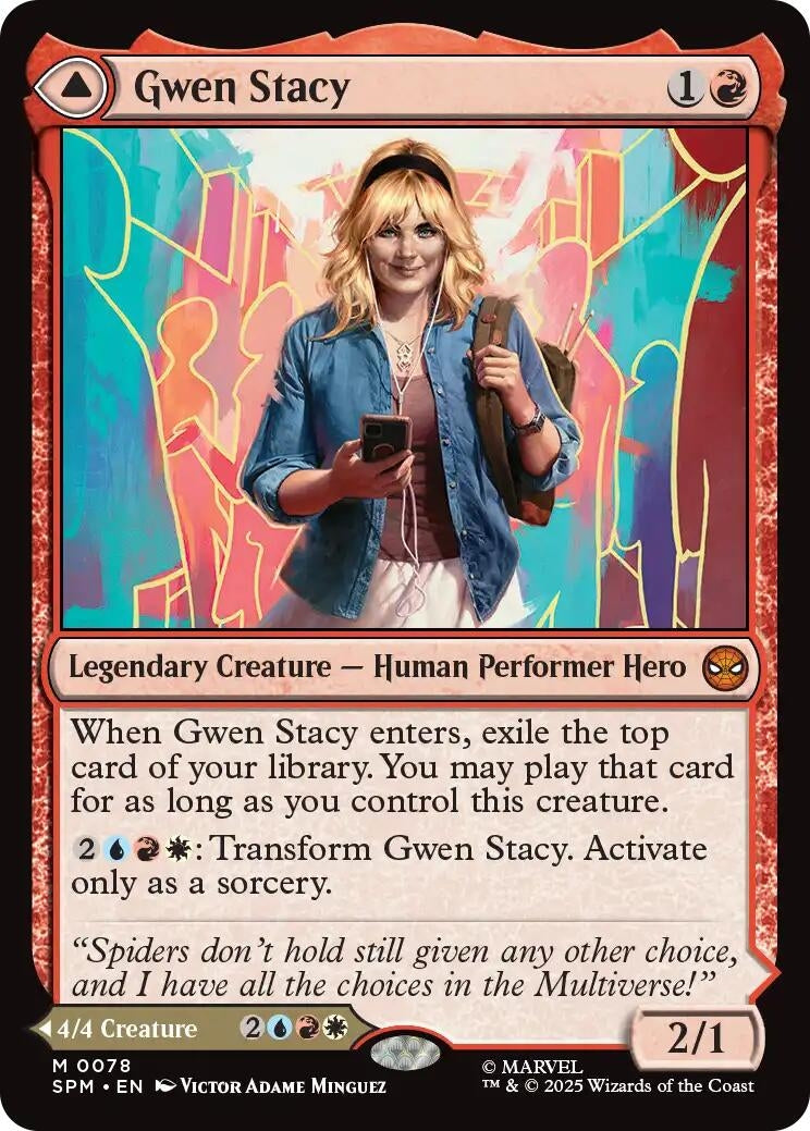 Image for Gwen Stacy (78) (SPM) - Magic: The Gathering