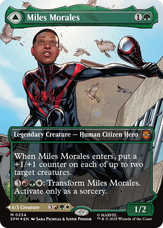 Image for Miles Morales (0234) (Borderless) (234) (SPM) - Magic: The Gathering