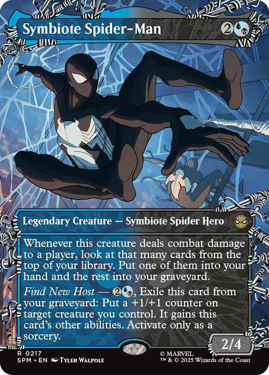 Symbiote Spider-Man (Borderless) (217) (Marvel's Spider-Man) (SPM)