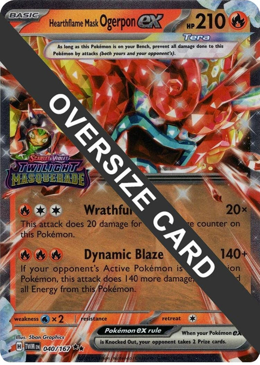 Hearthflame Mask Ogerpon ex (Twilight Masquerade Stamp) (040/167) (PR)