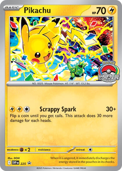 Pikachu - 225 (World Championship 2025) (225) (SVP)