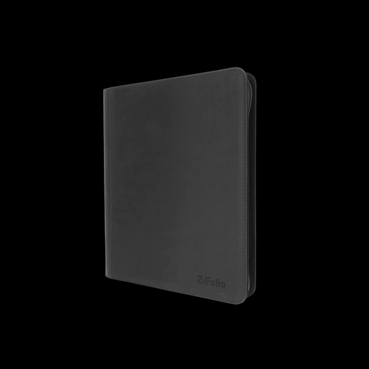 BCW Z-Folio Toploader Zippered Binder Black 9 Pocket 252x Cards