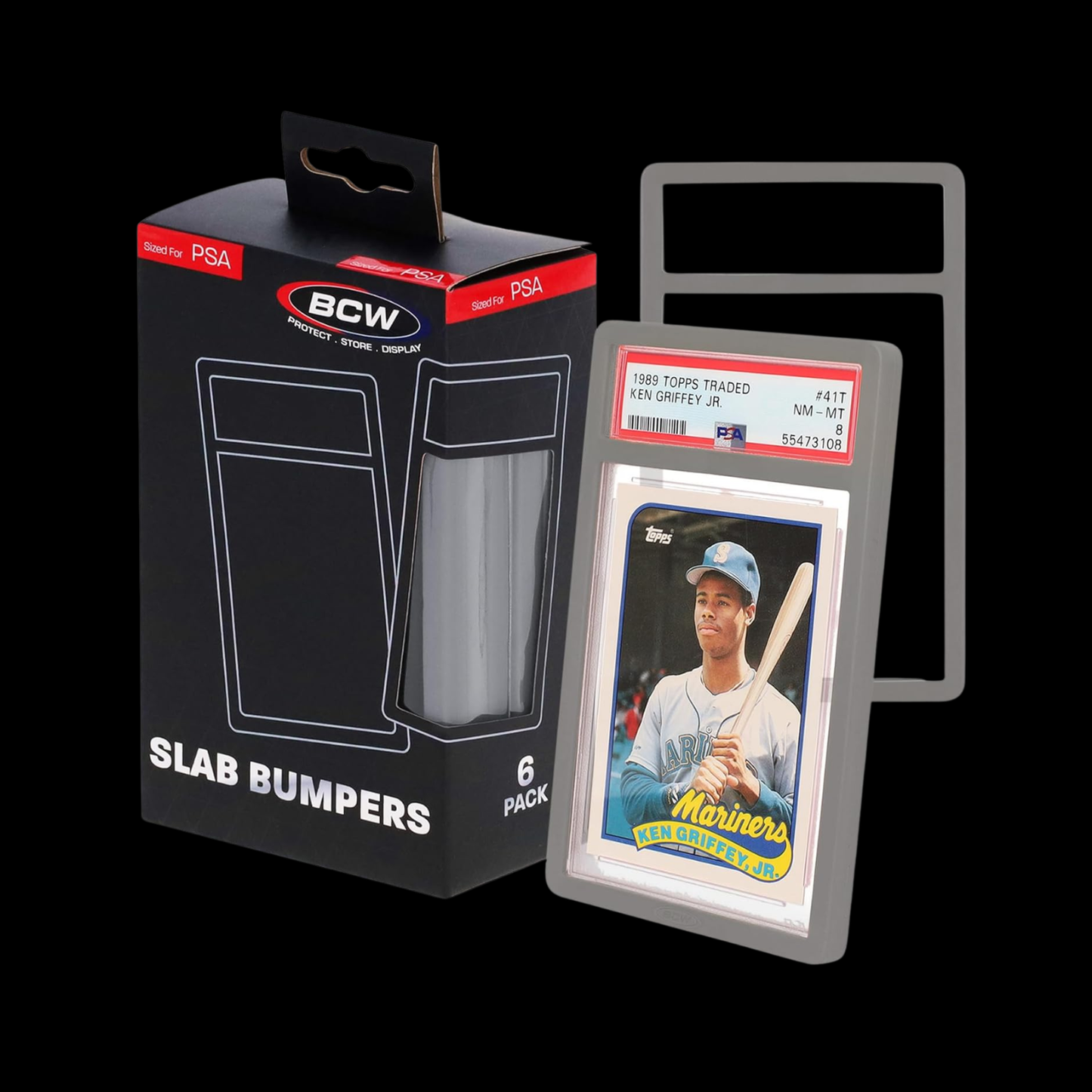 BCW Graded Card Slab Bumpers PSA 6x Pack - Choose Your Color