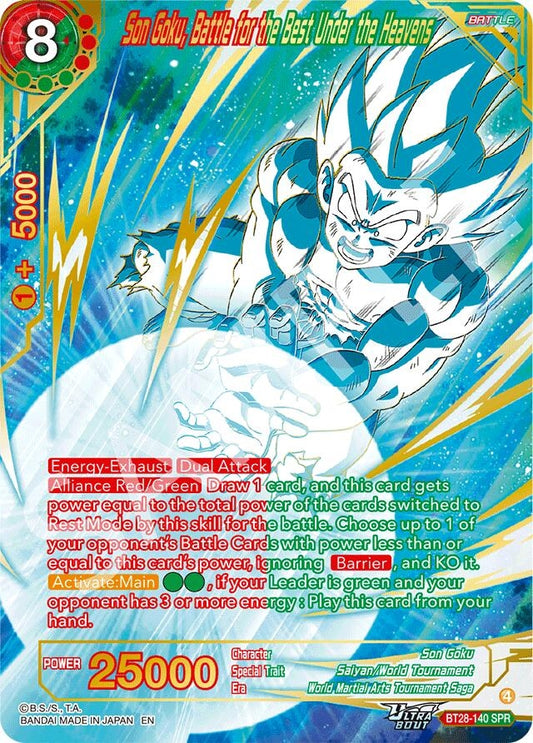 Son Goku, Battle for the Best Under the Heavens (SPR) (BT28-140) (BT28)