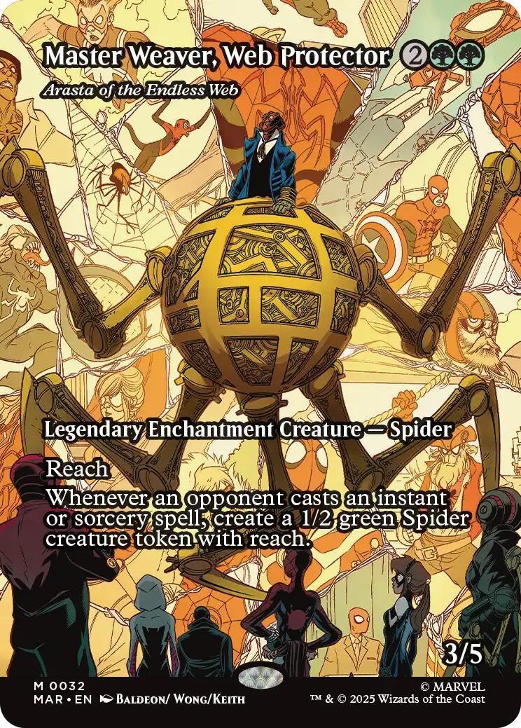 Master Weaver, Web Protector - Arasta of the Endless Web (Borderless) (32) (MAR)
