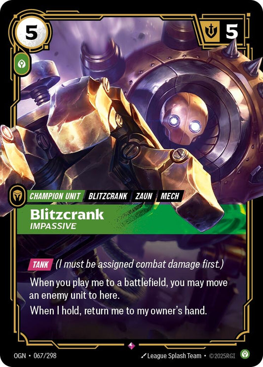 Blitzcrank - Impassive (067/298) (OGN)