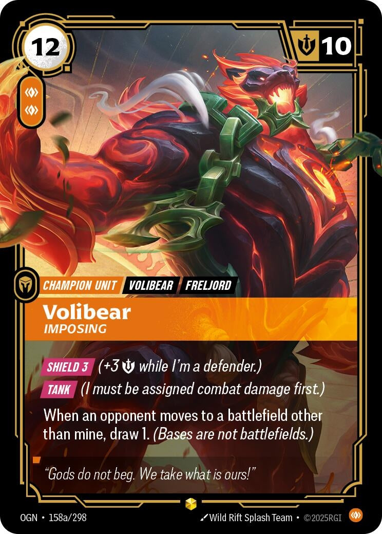 Volibear, Imposing (Alternate Art) (158a/298) (OGN)