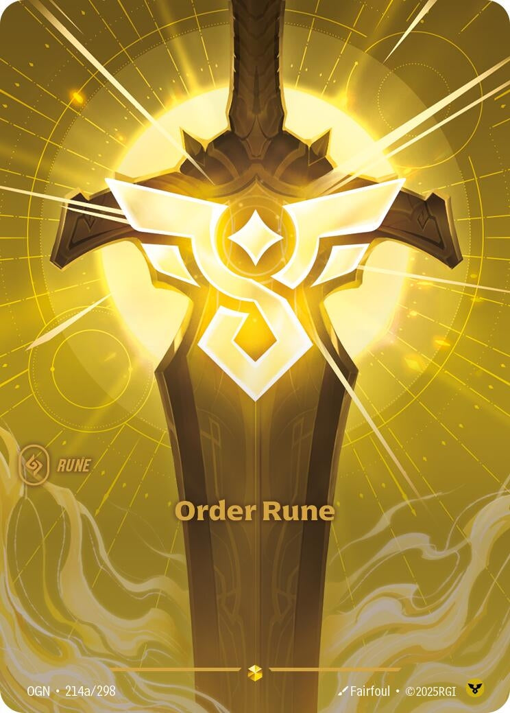 Order Rune (Alternate Art) (214a/298) (OGN)